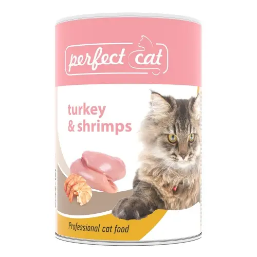 Hit Sezóny Perfect Cat Turkey&Shrimps (krůtí&krevety) 400g