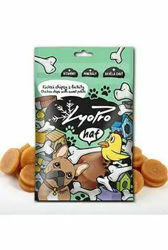 Koupit Online Lyopro Dog poch. sušené Kuřecí chipsy s batáty 70g