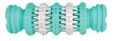Dentafun Hračka pes Kost s mátou Zeleno/Bílá 11cm TR Oblíbený