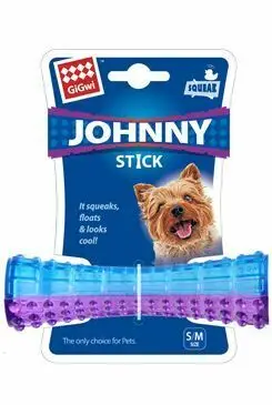 Hračka pes GiGwi Johnny Stick Small aport modro/purpur Oblíbený