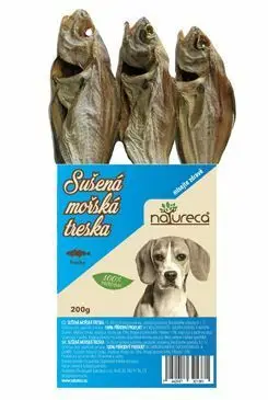 NATURECA pochoutka Mořská treska sušená 200g Víkendová Akce