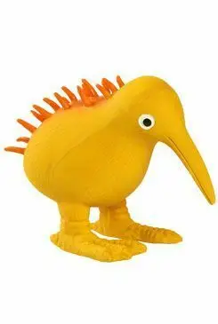 Poslední Šance Hračka pes WHISTLE latex,pískací,oranžová 11,5cm Kiwi