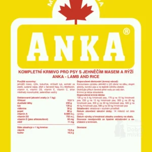 Rychlé Dodání Anka Lamb& Rice 18kg