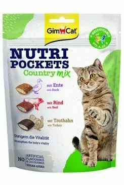 Ověřený GimCat Nutri Pockets Country mix 150g