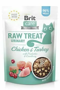 Jen Po Omezenou Doba Brit Raw Treat Cat Urinary, Chicken&Turkey 40g
