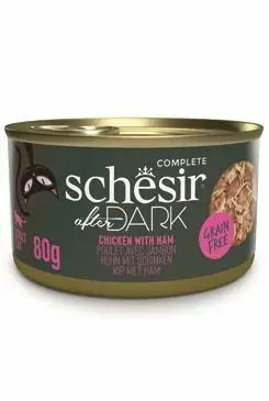 Tovární Cena Schesir Cat konz. After Dark Wholefood kuře/šunka 80g