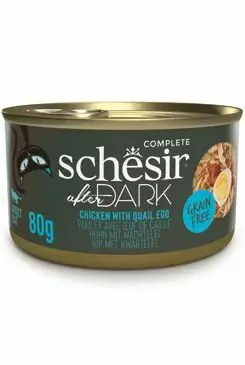 Nejlepší Volba Schesir Cat konz. After Dark Wholefood kuře/vejce 80g