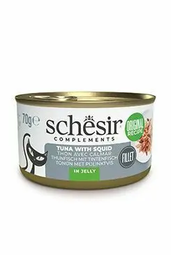 Schesir Cat konz. Adult tuňák/oliheň 70g Výprodej