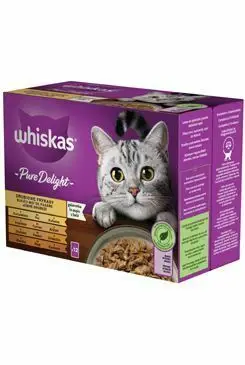 Výhodná Nabídka Whiskas kapsa Pure Delight drůbeží výběr v želé 12x85g