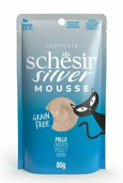 Rychlé Dodání Schesir Cat kapsa Senior Lifestage Mousse kuře 80g