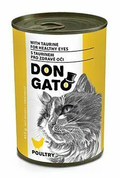 Aktuální Don Gato cat konz. drůbeží 415g