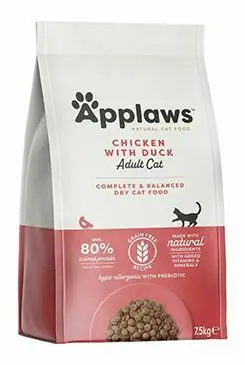 Originální Applaws Cat granule Adult kuře s kachnou 7,5kg