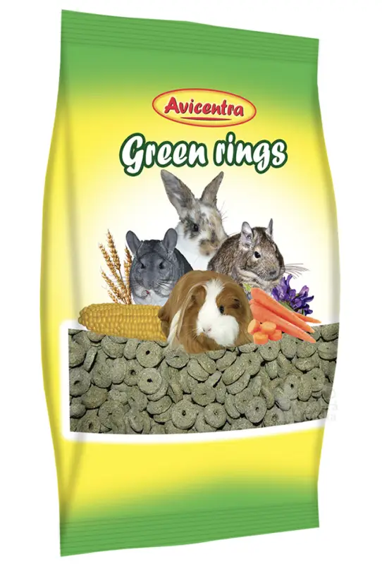 Avicentra kroužky s vojtěškou pro hlodavce 250g Levný