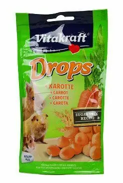 Nová Kolekce Vitakraft Rodent all poch. Carotties Drops 75g