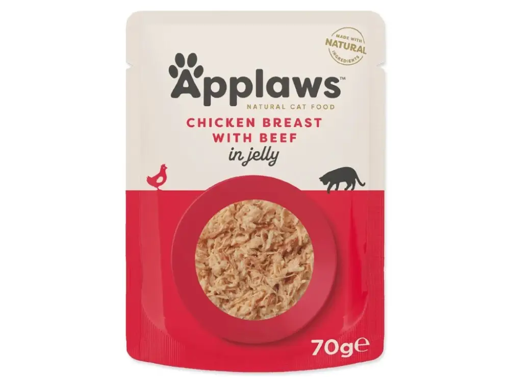 Applaws kapsička Cat JELLY 70g kuřecí prsa a HOVĚZÍ v aspiku Horká Nabídka