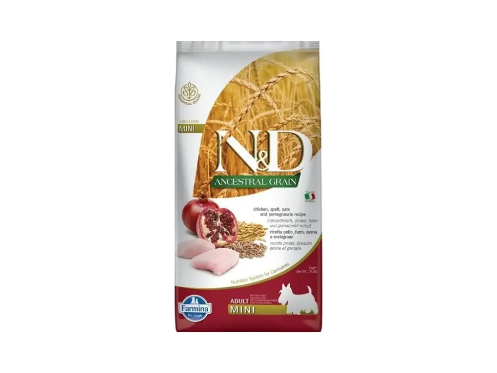 N&D Low Grain Dog Adult Mini Chicken & Pomegranate Originální