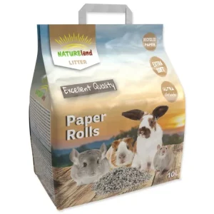Nejprodávanější Podestýlka NATURE LAND Paper Rolls 10l